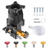 image:imageVEVOR Pressure Washer Pump 34 Horizontal Shaft 25003400 PSI 25 GPM  Replacement Assembly for GasPowered Cleaners Compatible with Honda Simpson RYOBI Briggs amp Stratton Subaru and Craftsman34 Shaft anodized surface