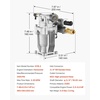 image:imageVEVOR Pressure Washer Pump 34 Shaft Horizontal 3100 PSI 235 GPM Replacement Power Washer Pumps Kit with Hardware and Siphon Tube Compatible with Simpson Honda TroyBilt Generac and Delta748x551787in