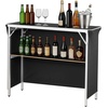 image:imageVEVOR Promotion Counter Table Portable Tradeshow Podium Table 3091 x 1496 x 7146 Display Exhibition Counter Stand Booth Fair with Wall Pop Up Podium with Storage RackCarrying Bag433 Length