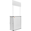 image:imageVEVOR Promotion Counter Table Portable Tradeshow Podium Table 3091 x 1496 x 7146 Display Exhibition Counter Stand Booth Fair with Wall Pop Up Podium with Storage RackCarrying Bag31 Length