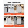 image:imageVEVOR Promotion Counter Table Portable Tradeshow Podium Table 3091 x 1496 x 7146 Display Exhibition Counter Stand Booth Fair with Wall Pop Up Podium with Storage RackCarrying Bag31 Length