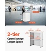 image:imageVEVOR Promotion Counter Table Portable Tradeshow Podium Table 3091 x 1496 x 7146 Display Exhibition Counter Stand Booth Fair with Wall Pop Up Podium with Storage RackCarrying Bag31 Length