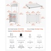 image:imageVEVOR Promotion Counter Table Portable Tradeshow Podium Table 3091 x 1496 x 7146 Display Exhibition Counter Stand Booth Fair with Wall Pop Up Podium with Storage RackCarrying Bag31 Length