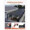 image:imageVEVOR Roll Roofing 15 x 25 ft 45 mil EPDM Rubber Roofing Long Lifespan amp WeatherResistant Withstands Harsh Temperatures Flexible amp Easy Installation Roof Underlayment for RVs Roofs Ponds30 ft x 40 ft