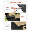 image:imageVEVOR Rubber Mulch Mat Roll 96 x 22 in Recycled Rubber Mulch Mat 05 Thick Cuttable Reduced Weed Growth NaturalLooking Weed Barrier Mat Permanent Walkway Pathway for Landscaping96 x 24 in