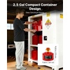 image:imageVEVOR Safety Gas Can 25 Gallon Type I Red Safety Can for Liquid Material with Stainless Steel Flame Arrester SelfClosing Lid amp PE Funnel Carbon Steel Flammable Saving with Handle