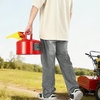 image:imageVEVOR Safety Gas Can 25 Gallon Type I Red Safety Can for Liquid Material with Stainless Steel Flame Arrester SelfClosing Lid amp PE Funnel Carbon Steel Flammable Saving with Handle