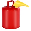 image:imageVEVOR Safety Gas Can 5 Gallon Type I Red Metal Container for Liquid Material with Stainless Steel Flame Arrester SelfClosing Lid amp PE Funnel Carbon Steel Flammable Saving with Handle