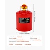 image:imageVEVOR Safety Gas Can 5 Gallon Type I Red Metal Container for Liquid Material with Stainless Steel Flame Arrester SelfClosing Lid amp PE Funnel Carbon Steel Flammable Saving with Handle