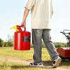image:imageVEVOR Safety Gas Can 5 Gallon Type I Red Metal Container for Liquid Material with Stainless Steel Flame Arrester SelfClosing Lid amp PE Funnel Carbon Steel Flammable Saving with Handle