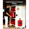 image:imageVEVOR Safety Gas Can 5 Gallon Type I Red Metal Container for Liquid Material with Stainless Steel Flame Arrester SelfClosing Lid amp PE Funnel Carbon Steel Flammable Saving with Handle