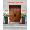 image:imageVEVOR Set of 2 Tall Planters for Outdoor Plants 22 inch Black Tall Planter for Indoor Plants Modern Planters for Front Porch Patio Balcony Plant Container Flower PotsBlack