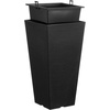 image:imageVEVOR Set of 2 Tall Planters for Outdoor Plants 22 inch Black Tall Planter for Indoor Plants Modern Planters for Front Porch Patio Balcony Plant Container Flower PotsBlack