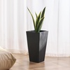 image:imageVEVOR Set of 2 Tall Planters for Outdoor Plants 22 inch Black Tall Planter for Indoor Plants Modern Planters for Front Porch Patio Balcony Plant Container Flower PotsBlack