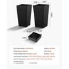 image:imageVEVOR Set of 2 Tall Planters for Outdoor Plants 22 inch Black Tall Planter for Indoor Plants Modern Planters for Front Porch Patio Balcony Plant Container Flower PotsBlack