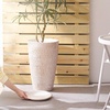 image:imageVEVOR Set of 2 Tall Planters for Outdoor Plants 22 inch Black Tall Planter for Indoor Plants Modern Planters for Front Porch Patio Balcony Plant Container Flower PotsBeige