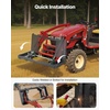 image:imageVEVOR Skid Steer Attachment Plate 38 Skid Steer Mount Plate with 228 Hitch Receiver Quick Attachment Loader Plates Compatible with Deere Kubota Bobcat Mahindra Skids Steers Tractor38 Inch
