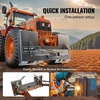 image:imageVEVOR Skid Steer Attachment Plate 38 Skid Steer Mount Plate with 228 Hitch Receiver Quick Attachment Loader Plates Compatible with Deere Kubota Bobcat Mahindra Skids Steers Tractor14 inch with Receiver