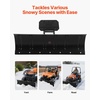 image:imageVEVOR Snow Plow Kit 48in Universal Snow Plow Attachment Height amp LeftRight Adjustable Quick to Detach Steel ATV Scrape Blade 3 Mount Options Efficient Snows Clearing for Most ATVs amp UTVs48inch