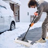 image:imageVEVOR Snow Pusher 36 inch Wide Push Snow Shovel Plow for Driveway Sidewalks and Doorways with Segmented Handle Ergonomic Grip and HDPE Plastic Blade  HDPE Plastic Blade Winter Shovels with Segmented Handle Metal Edged Strip Portable Snow Removal Tool for Driveway GardenWhite