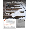 image:imageVEVOR Snow Pusher 36 inch Wide Push Snow Shovel Plow for Driveway Sidewalks and Doorways with Segmented Handle Ergonomic Grip and HDPE Plastic Blade  HDPE Plastic Blade Winter Shovels with Segmented Handle Metal Edged Strip Portable Snow Removal Tool for Driveway GardenWhite