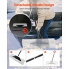 image:imageVEVOR Snow Pusher 36 inch Wide Push Snow Shovel Plow for Driveway Sidewalks and Doorways with Segmented Handle Ergonomic Grip and HDPE Plastic Blade  HDPE Plastic Blade Winter Shovels with Segmented Handle Metal Edged Strip Portable Snow Removal Tool for Driveway GardenWhite