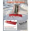 image:imageVEVOR Snow Pusher 36 inch Wide Push Snow Shovel Plow for Driveway Sidewalks and Doorways with Segmented Handle Ergonomic Grip and HDPE Plastic Blade  HDPE Plastic Blade Winter Shovels with Segmented Handle Metal Edged Strip Portable Snow Removal Tool for Driveway GardenRed