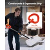 image:imageVEVOR Snow Pusher 36 inch Wide Push Snow Shovel Plow for Driveway Sidewalks and Doorways with Segmented Handle Ergonomic Grip and HDPE Plastic Blade  HDPE Plastic Blade Winter Shovels with Segmented Handle Metal Edged Strip Portable Snow Removal Tool for Driveway GardenWhite