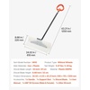 image:imageVEVOR Snow Pusher 36 inch Wide Push Snow Shovel Plow for Driveway Sidewalks and Doorways with Segmented Handle Ergonomic Grip and HDPE Plastic Blade  HDPE Plastic Blade Winter Shovels with Segmented Handle Metal Edged Strip Portable Snow Removal Tool for Driveway GardenWhite