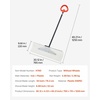 image:imageVEVOR Snow Pusher 36 inch Wide Push Snow Shovel Plow for Driveway Sidewalks and Doorways with Segmented Handle Ergonomic Grip and HDPE Plastic Blade  HDPE Plastic Blade Winter Shovels with Segmented Handle Metal Edged Strip Portable Snow Removal Tool for Driveway GardenWhite