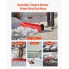 image:imageVEVOR Snow Pusher 36 inch Wide Push Snow Shovel Plow for Driveway Sidewalks and Doorways with Segmented Handle Ergonomic Grip and HDPE Plastic Blade  HDPE Plastic Blade Winter Shovels with Segmented Handle Metal Edged Strip Portable Snow Removal Tool for Driveway GardenRed