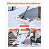 image:imageVEVOR Snow Pusher 36 inch Wide Push Snow Shovel Plow for Driveway Sidewalks and Doorways with Segmented Handle Ergonomic Grip and HDPE Plastic Blade  HDPE Plastic Blade Winter Shovels with Segmented Handle Metal Edged Strip Portable Snow Removal Tool for Driveway GardenWhite