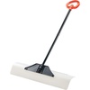 image:imageVEVOR Snow Pusher 36 inch Wide Push Snow Shovel Plow for Driveway Sidewalks and Doorways with Segmented Handle Ergonomic Grip and HDPE Plastic Blade  HDPE Plastic Blade Winter Shovels with Segmented Handle Metal Edged Strip Portable Snow Removal Tool for Driveway GardenWhite