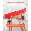 image:imageVEVOR Snow Pusher 36 inch Wide Push Snow Shovel Plow for Driveway Sidewalks and Doorways with Segmented Handle Ergonomic Grip and HDPE Plastic Blade  HDPE Plastic Blade Winter Shovels with Segmented Handle Metal Edged Strip Portable Snow Removal Tool for Driveway GardenRed