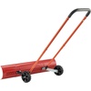 image:imageVEVOR Snow Pusher 36 inch Wide Push Snow Shovel Plow for Driveway Sidewalks and Doorways with Segmented Handle Ergonomic Grip and HDPE Plastic Blade  HDPE Plastic Blade Winter Shovels with Segmented Handle Metal Edged Strip Portable Snow Removal Tool for Driveway GardenRed