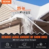 image:imageVEVOR Snow Roof Rake 24 in PP Plastic Blade 38182 ft Adjustable Roof Snow Scraper with Wheels AntiSlip Handle Snows Removal Tool Lightweight House Rooftop Rake for Leaves Debris RemovalAluminium Blade  21ft Reach