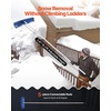 image:imageVEVOR Snow Roof Rake 24 in PP Plastic Blade 38182 ft Adjustable Roof Snow Scraper with Wheels AntiSlip Handle Snows Removal Tool Lightweight House Rooftop Rake for Leaves Debris Removal24 Plastic Blade x 182ft Reach