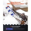 image:imageVEVOR Snow Roof Rake 24 in PP Plastic Blade 38182 ft Adjustable Roof Snow Scraper with Wheels AntiSlip Handle Snows Removal Tool Lightweight House Rooftop Rake for Leaves Debris Removal17 Aluminum Blade x 172ft Reach