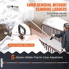 image:imageVEVOR Snow Roof Rake 24 in PP Plastic Blade 38182 ft Adjustable Roof Snow Scraper with Wheels AntiSlip Handle Snows Removal Tool Lightweight House Rooftop Rake for Leaves Debris RemovalAluminium Blade  21ft Reach