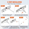 image:imageVEVOR Snow Roof Rake 24 in PP Plastic Blade 38182 ft Adjustable Roof Snow Scraper with Wheels AntiSlip Handle Snows Removal Tool Lightweight House Rooftop Rake for Leaves Debris RemovalAluminium Blade  21ft Reach