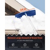 image:imageVEVOR Snow Roof Rake 24 in PP Plastic Blade 38182 ft Adjustable Roof Snow Scraper with Wheels AntiSlip Handle Snows Removal Tool Lightweight House Rooftop Rake for Leaves Debris Removal24 Plastic Blade x 182ft Reach