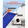 image:imageVEVOR Snow Roof Rake 24 in PP Plastic Blade 38182 ft Adjustable Roof Snow Scraper with Wheels AntiSlip Handle Snows Removal Tool Lightweight House Rooftop Rake for Leaves Debris Removal17 Aluminum Blade x 172ft Reach