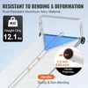 image:imageVEVOR Snow Roof Rake 30ft Reach Aluminium Roof Shovel with Slide Cloth Premium 19 Blade Snow Removal Tool Safe on Roof with Roll Wheels AntiSlip Handle Use for House Roof Car Snow Wet Leaves
