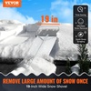 image:imageVEVOR Snow Roof Rake 30ft Reach Aluminium Roof Shovel with Slide Cloth Premium 19 Blade Snow Removal Tool Safe on Roof with Roll Wheels AntiSlip Handle Use for House Roof Car Snow Wet Leaves