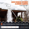 image:imageVEVOR Snow Roof Rake 30ft Reach Aluminium Roof Shovel with Slide Cloth Premium 19 Blade Snow Removal Tool Safe on Roof with Roll Wheels AntiSlip Handle Use for House Roof Car Snow Wet Leaves