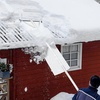 image:imageVEVOR Snow Roof Rake 30ft Reach Aluminium Roof Shovel with Slide Cloth Premium 19 Blade Snow Removal Tool Safe on Roof with Roll Wheels AntiSlip Handle Use for House Roof Car Snow Wet Leaves