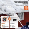 image:imageVEVOR Snow Roof Rake 30ft Reach Aluminium Roof Shovel with Slide Cloth Premium 19 Blade Snow Removal Tool Safe on Roof with Roll Wheels AntiSlip Handle Use for House Roof Car Snow Wet Leaves