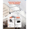 image:imageVEVOR Snow Roof Rake 5230 ft Adjustable Reach 185 Aluminum Blade Roof Rakes for Snow Scraper with Wheels amp Slide Roof Snow Removal Tool for House Rooftop Leaves Debris Clearing185 Blade x 30ft Reach
