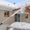 image:imageVEVOR Snow Roof Rake 5230 ft Adjustable Reach 185 Aluminum Blade Roof Rakes for Snow Scraper with Wheels amp Slide Roof Snow Removal Tool for House Rooftop Leaves Debris Clearing185 Blade x 30ft Reach