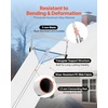 image:imageVEVOR Snow Roof Rake 5230 ft Adjustable Reach 185 Aluminum Blade Roof Rakes for Snow Scraper with Wheels amp Slide Roof Snow Removal Tool for House Rooftop Leaves Debris Clearing185 Blade x 30ft Reach